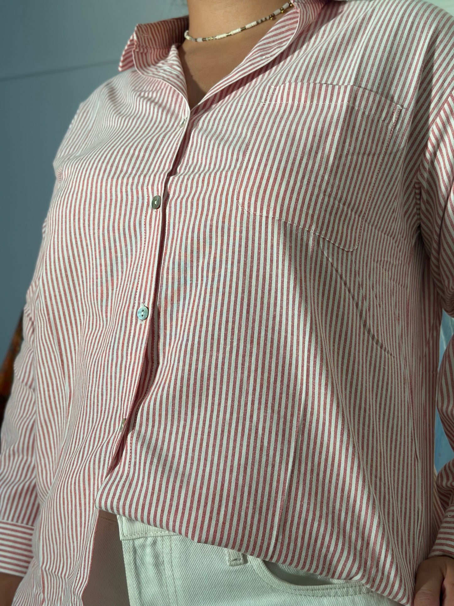 Chemise Eugénie rouge