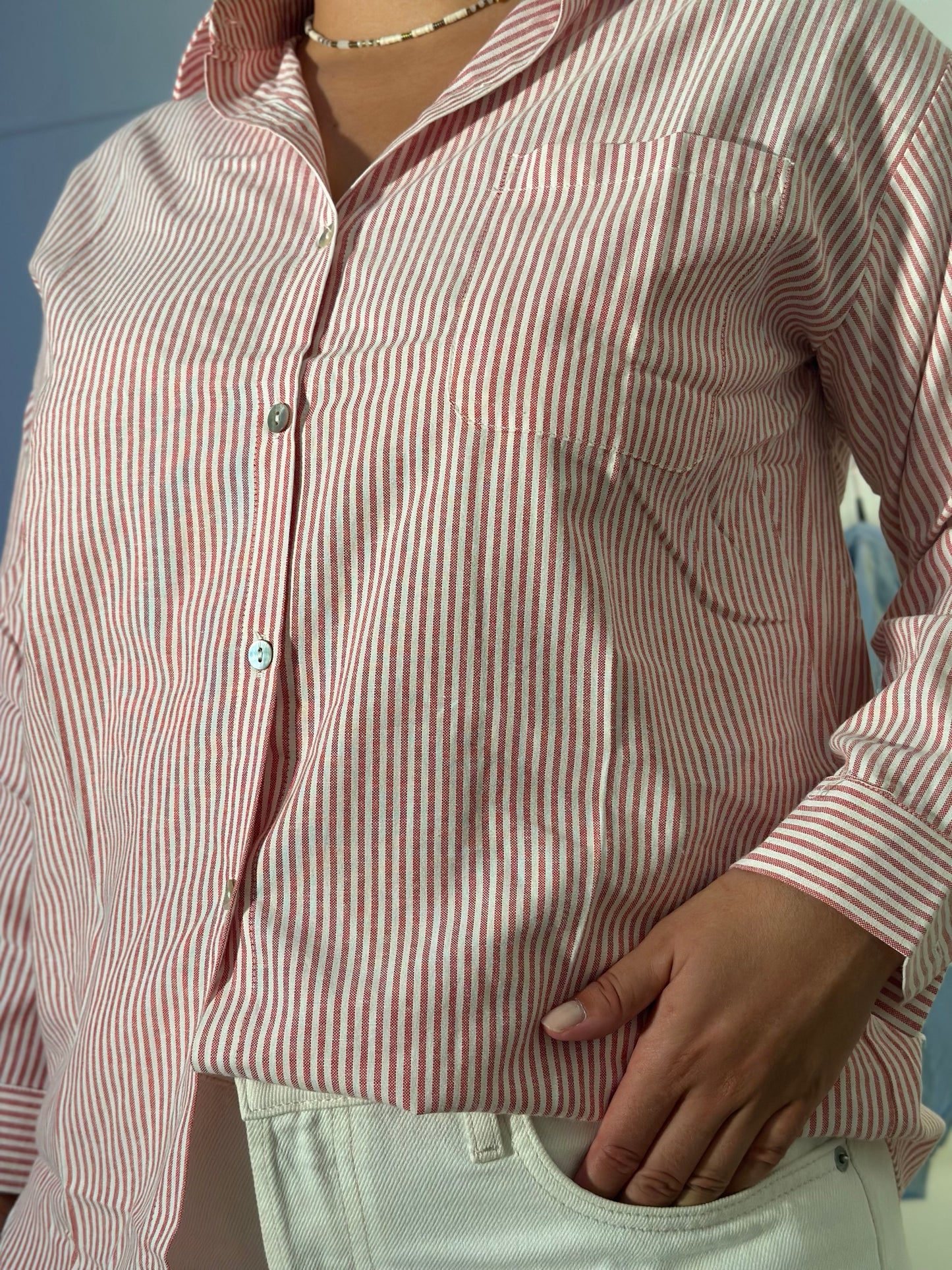 Chemise Eugénie rouge
