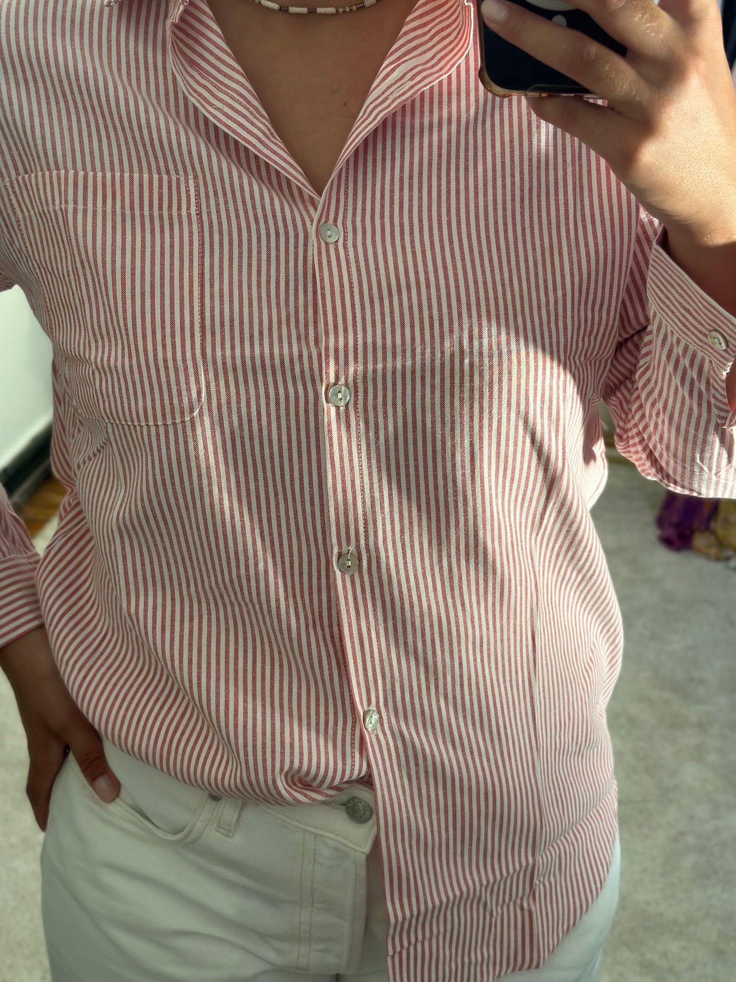 Chemise Eugénie rouge