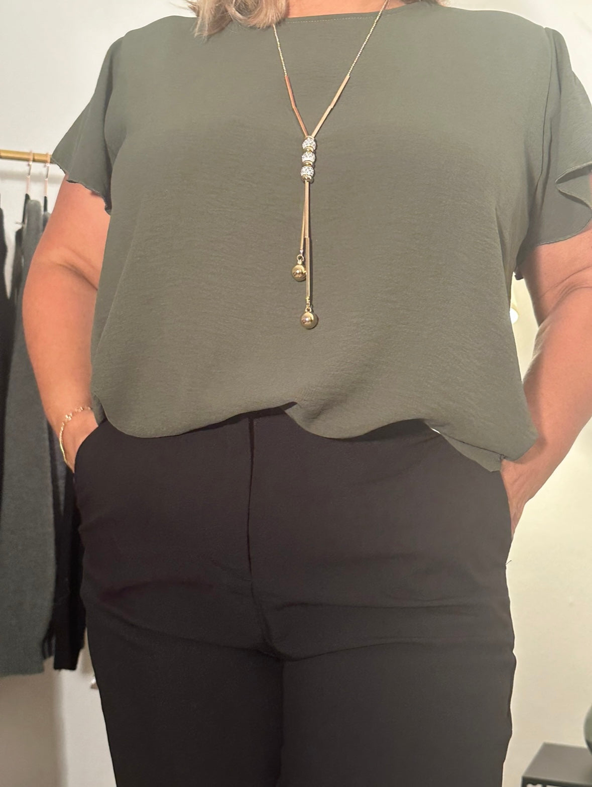 Blouse Maryne Kaki