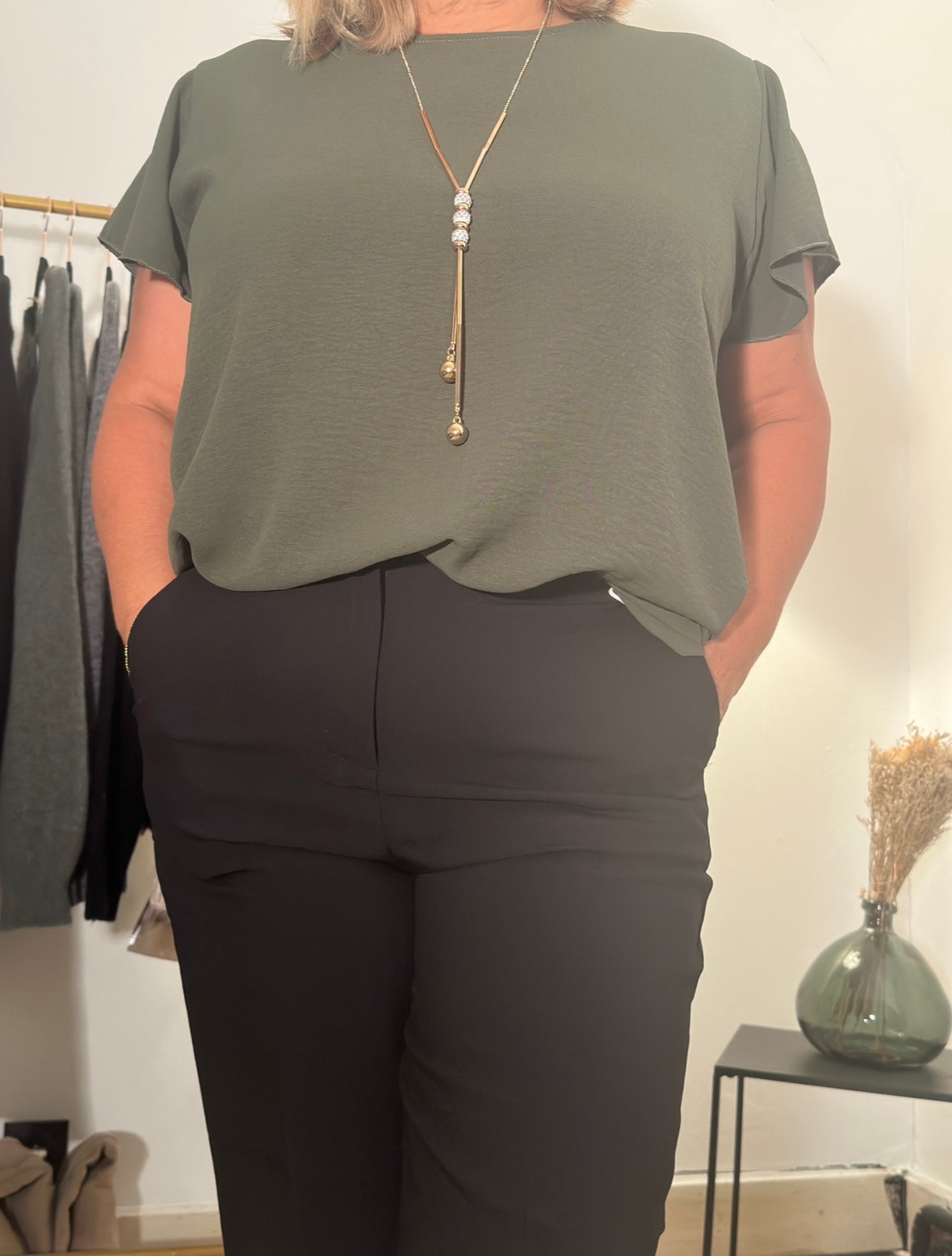 Blouse Maryne Kaki