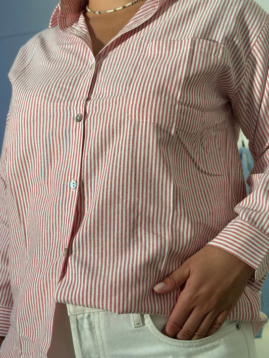 Chemise Eugénie rouge