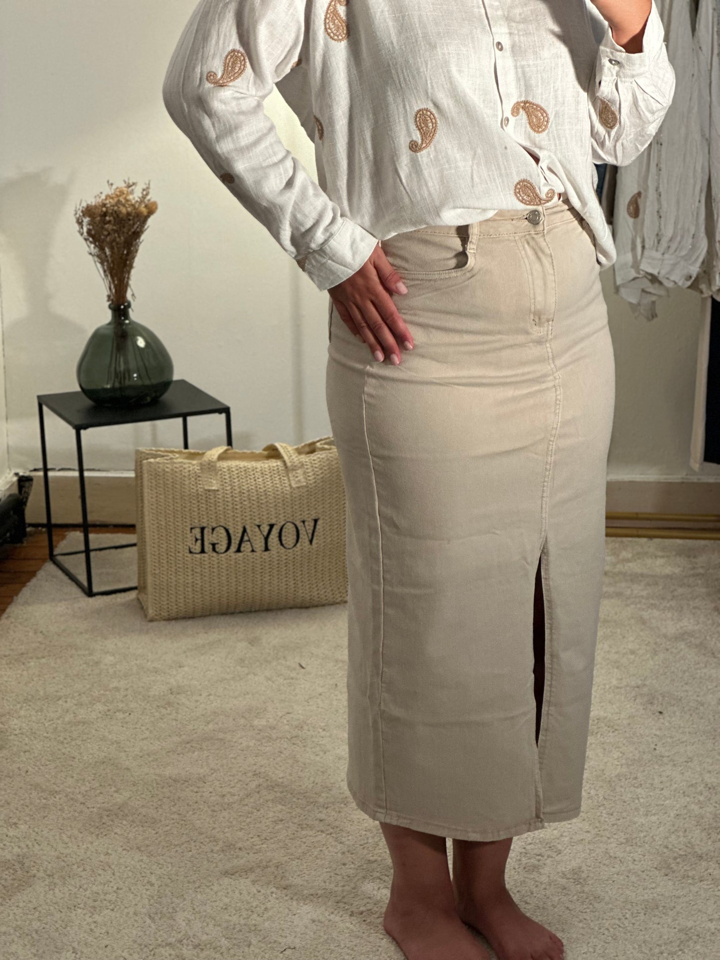 Jupe Pauline beige